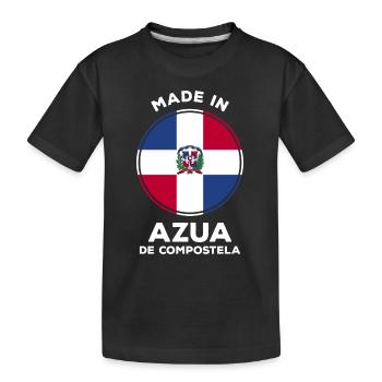 Dominikanische Republik - Kinder Premium Bio T-Shirt - Schwarz - Vorne