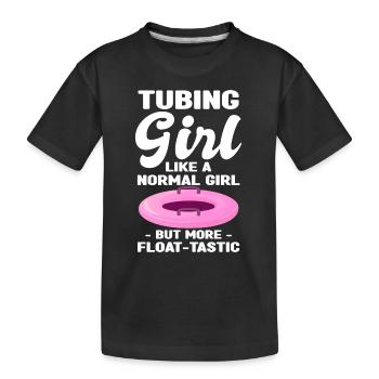 Rafting - Kinder Premium Bio T-Shirt - Schwarz - Vorne