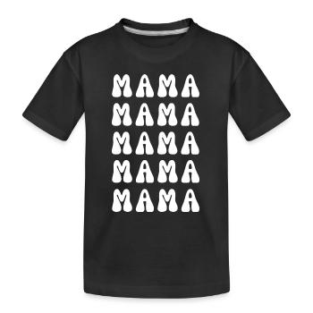 MAMMA - Kinder Premium Bio T-Shirt - Schwarz - Vorne
