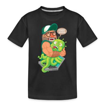 Câlins gratuits - T-shirt bio Premium Enfant - noir - Devant