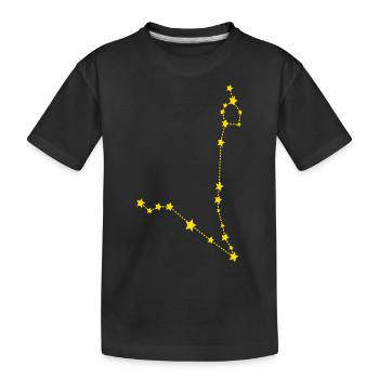 Zodiac Fish - Kids' Premium Organic T-Shirt - black - Front