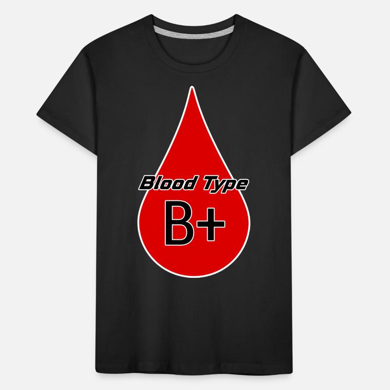 Blood group Rhesus factor B positive as a gift idea Kids' Premium Organic T-Shirt
