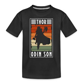 Odin Nordique - T-shirt bio Premium Enfant - noir - Devant