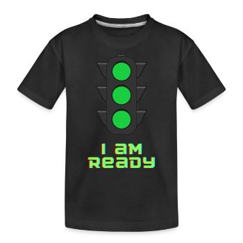 I au feu de circulation Ready - T-shirt bio Premium Enfant - noir - Devant