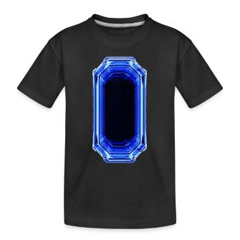 Saphirglas - Kinder Premium Bio T-Shirt - Schwarz - Vorne