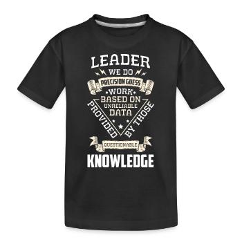 Work Occupation Head of Department Employee - Kids' Premium Organic T-Shirt - black - Front