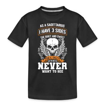 Mois de l’astrologie de l’horoscope - T-shirt bio Premium Enfant - noir - Devant