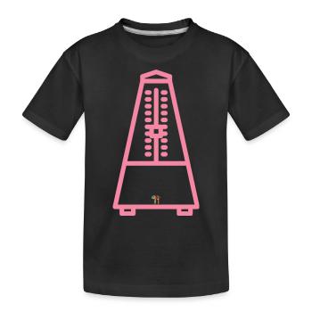 Metronom - Kinder Premium Bio T-Shirt - Schwarz - Vorne