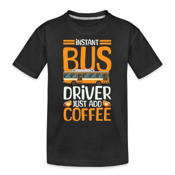 Bus Transport - T-shirt bio Premium Enfant - noir - Devant