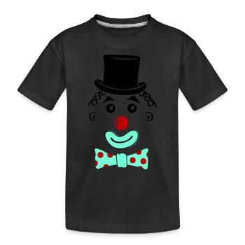 Sourire de clown - T-shirt bio Premium Enfant - noir - Devant