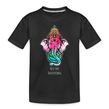 FAITES CONFIANCE À VOTRE SAGESSE INTÉRIEURE - Ganesha Elephant - T-shirt bio Premium Enfant - noir - Devant