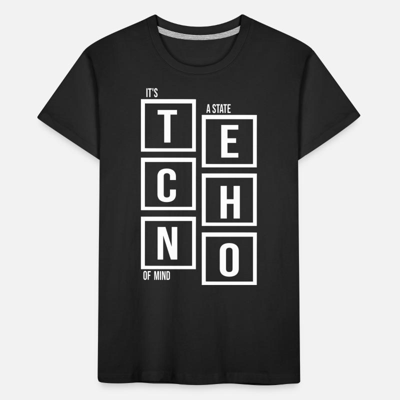 Techno c’est un état d’ citation T-shirt bio Premium Enfant