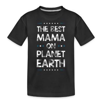 Meilleure maman disant maman maman - T-shirt bio Premium Enfant - noir - Devant
