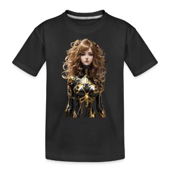 Anime - Kids' Premium Organic T-Shirt - black - Front