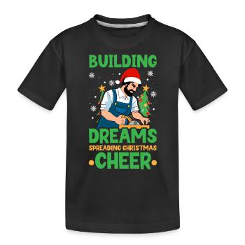 Jingle Bells Gesunde Zähne schwillt an Zahnarzt Za - Kinder Premium Bio T-Shirt - Schwarz - Vorne