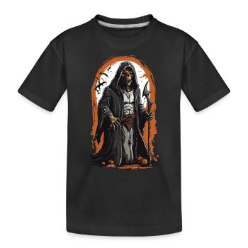 Grim Reaper Magie Halloween Mort-vivant Squelette - T-shirt bio Premium Enfant - noir - Devant