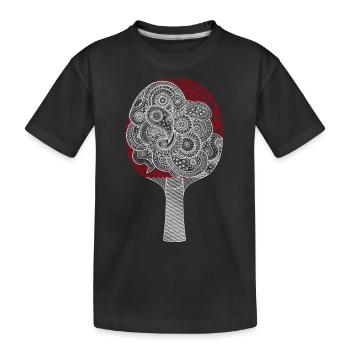 Paddle - Kids' Premium Organic T-Shirt - black - Front
