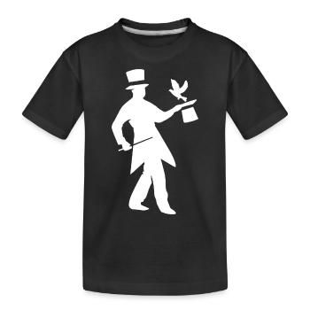 Zauberer - Kinder Premium Bio T-Shirt - Schwarz - Vorne