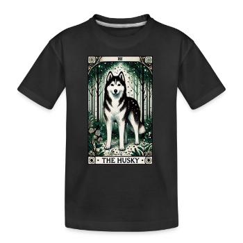Le Husky - T-shirt bio Premium Enfant - noir - Devant
