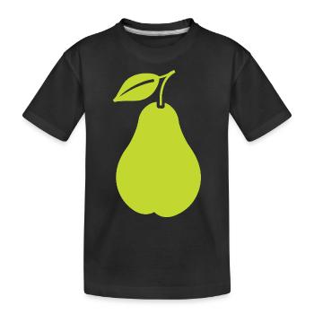 Poire - T-shirt bio Premium Enfant - noir - Devant