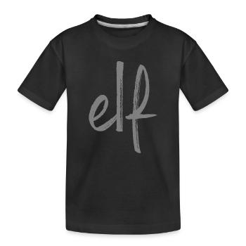 onze 11 numéro anniversaire équipe numéral cadeau - T-shirt bio Premium Enfant - noir - Devant