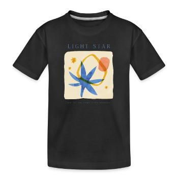 Star Quote - Kids' Premium Organic T-Shirt - black - Front
