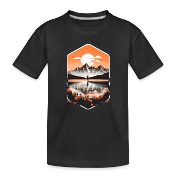 Voyage d’aventure - T-shirt bio Premium Enfant - noir - Devant