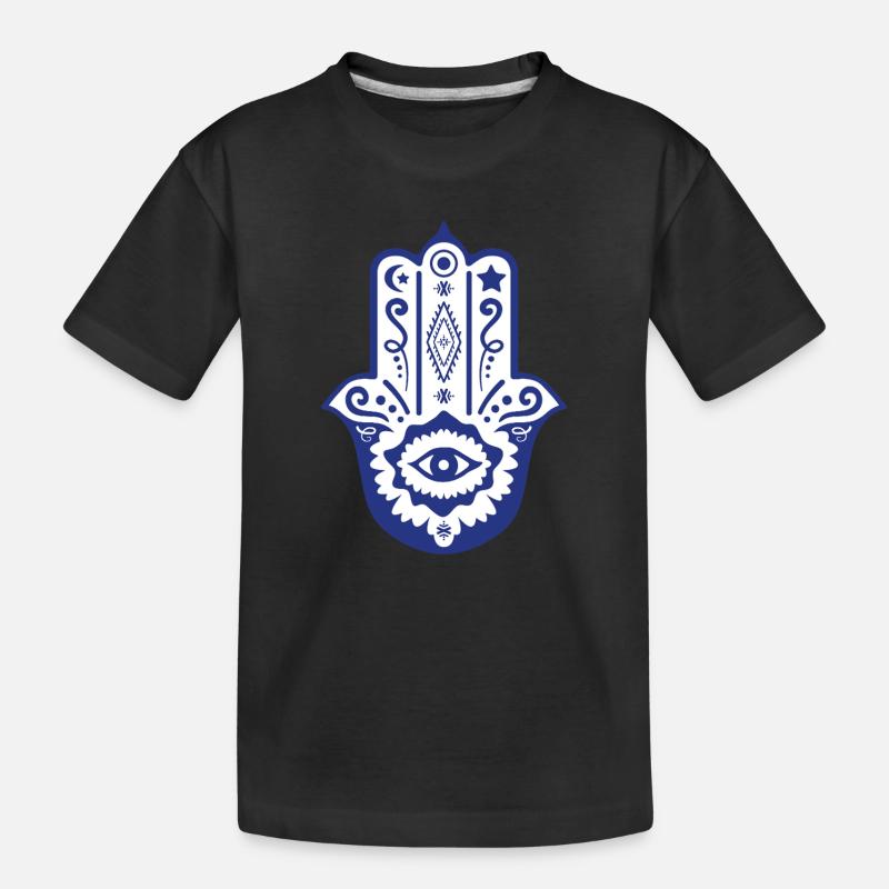 Main de Fatma par Helfspawn - T-shirt bio Premium Enfant - noir