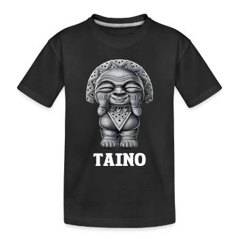 Taino-Göttin Atabey - Kinder Premium Bio T-Shirt - Schwarz - Vorne