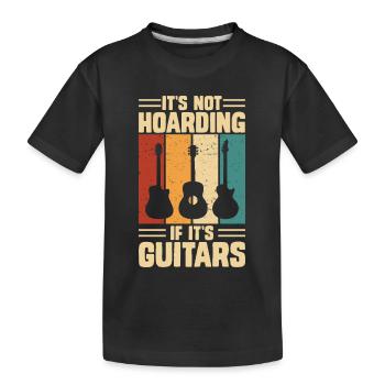 Gitarrist Gitarren  - Kinder Premium Bio T-Shirt - Schwarz - Vorne