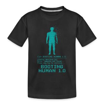 Erreur d’empathie de démarrage de Human 1.0 - T-shirt bio Premium Enfant - noir - Devant