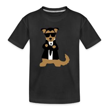 Bodyguard "Lumpi" - Kids' Premium Organic T-Shirt - black - Front