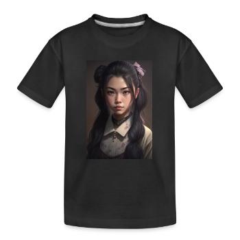 Anime Girl Anime Girl Waifu Otaku Beautiful - T-shirt bio Premium Enfant - noir - Devant
