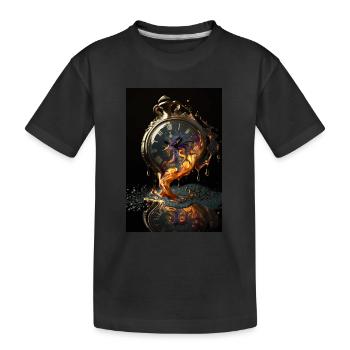 Fusion Montre de Poche Surréaliste - T-shirt bio Premium Enfant - noir - Devant