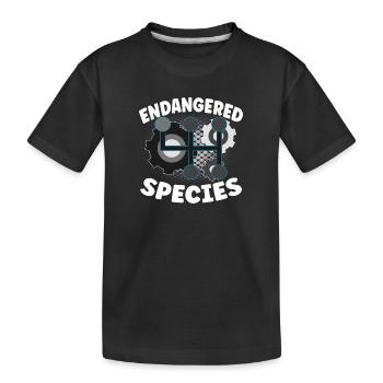 Espèces menacées - Conception de la combustion des moteurs - T-shirt bio Premium Enfant - noir - Devant