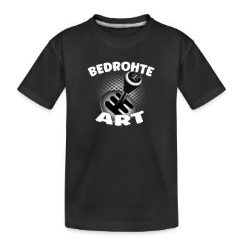 Espèces menacées - Conception de voitures à moteur à combustion interne - T-shirt bio Premium Enfant - noir - Devant