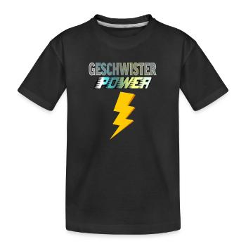 Pouvoir des frères et sœurs - T-shirt bio Premium Enfant - noir - Devant