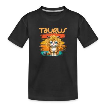 Zodiaque - Zodiaque - Tauraus - Taureau - T-shirt bio Premium Enfant - noir - Devant