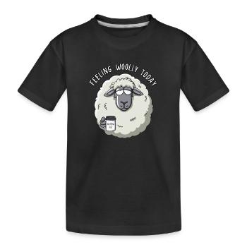 Feeling Woolly today - Kinder Premium Bio T-Shirt - Schwarz - Vorne