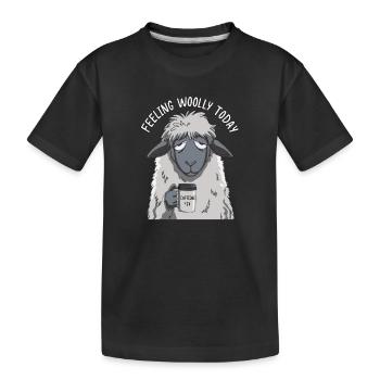 Feeling Woolly today - Kinder Premium Bio T-Shirt - Schwarz - Vorne