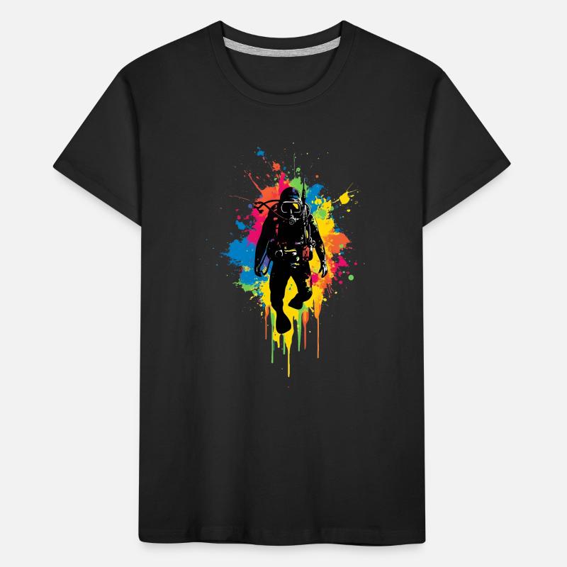 Plongeur Plongée Plongée T-shirt bio Premium Enfant