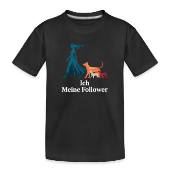 Moi et mes abonnés – Dog Humor Design - T-shirt bio Premium Enfant - noir - Devant