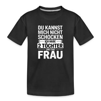 Tu ne peux pas me choquer - Nerfs d’acier - T-shirt bio Premium Enfant - noir - Devant