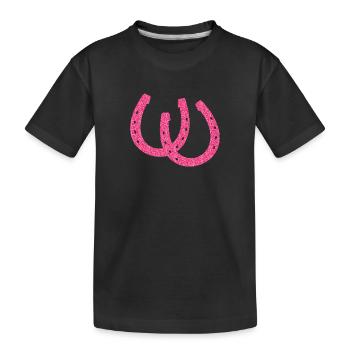 fer à cheval pétillant - T-shirt bio Premium Enfant - noir - Devant