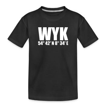 Coordonnées Wyk - T-shirt bio Premium Enfant - noir - Devant