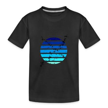 Farbverlaufskreis N°2 - Kinder Premium Bio T-Shirt - Schwarz - Vorne