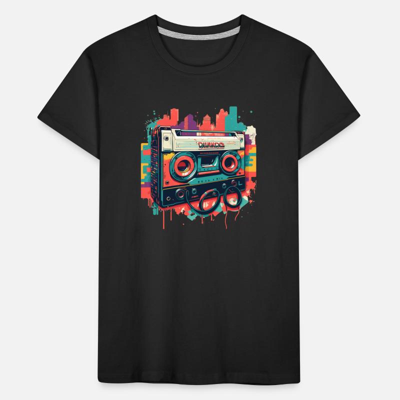 Retro Mixtape Kinder Premium Bio T-Shirt