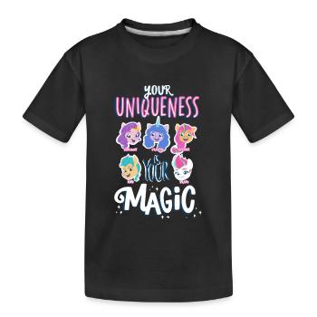 My Little Pony Your Uniquenes Is Your Magic - Kinder Premium Bio T-Shirt - Schwarz - Vorne
