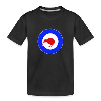 Kiwi Mod - Kinder Premium Bio T-Shirt - Schwarz - Vorne