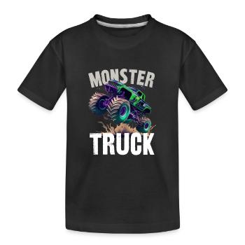 monster truck - T-shirt bio Premium Enfant - noir - Devant